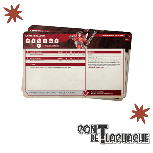 Datasheet Cards: Blood Angels (Eng) | Games Workshop - Con T de Tlacuache - Games Workshop