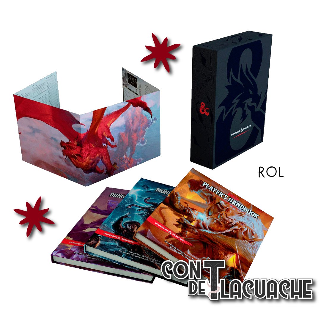 D&D 5ta Edición Core Rulebook Gift Set | Devir - Con T de Tlacuache - Devir