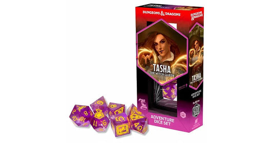 D&D Adventure Dice: Tasha the Witch Queen (Sharp - Edged Dice Set) - Con T de Tlacuache - Con T de Tlacuache