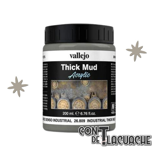 DE Mud Industrial Thick Mud (200ml) | Vallejo - Con T de Tlacuache - Vallejo