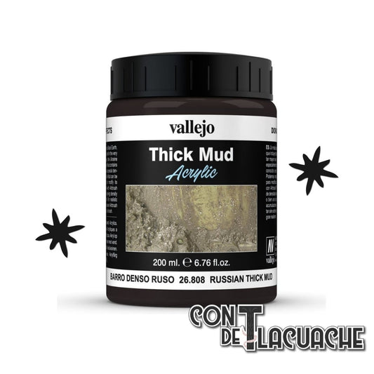 DE Mud Russian Thick Mud (200ml) | Vallejo - Con T de Tlacuache - Vallejo