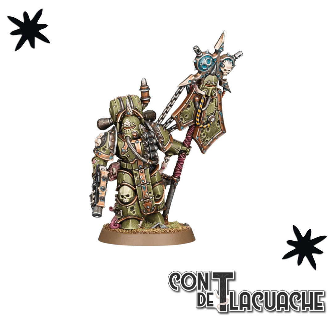 Death Guard Plague Marine Icon Bearer | Games Workshop - Con T de Tlacuache - Games Workshop