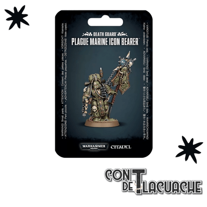 Death Guard Plague Marine Icon Bearer | Games Workshop - Con T de Tlacuache - Games Workshop