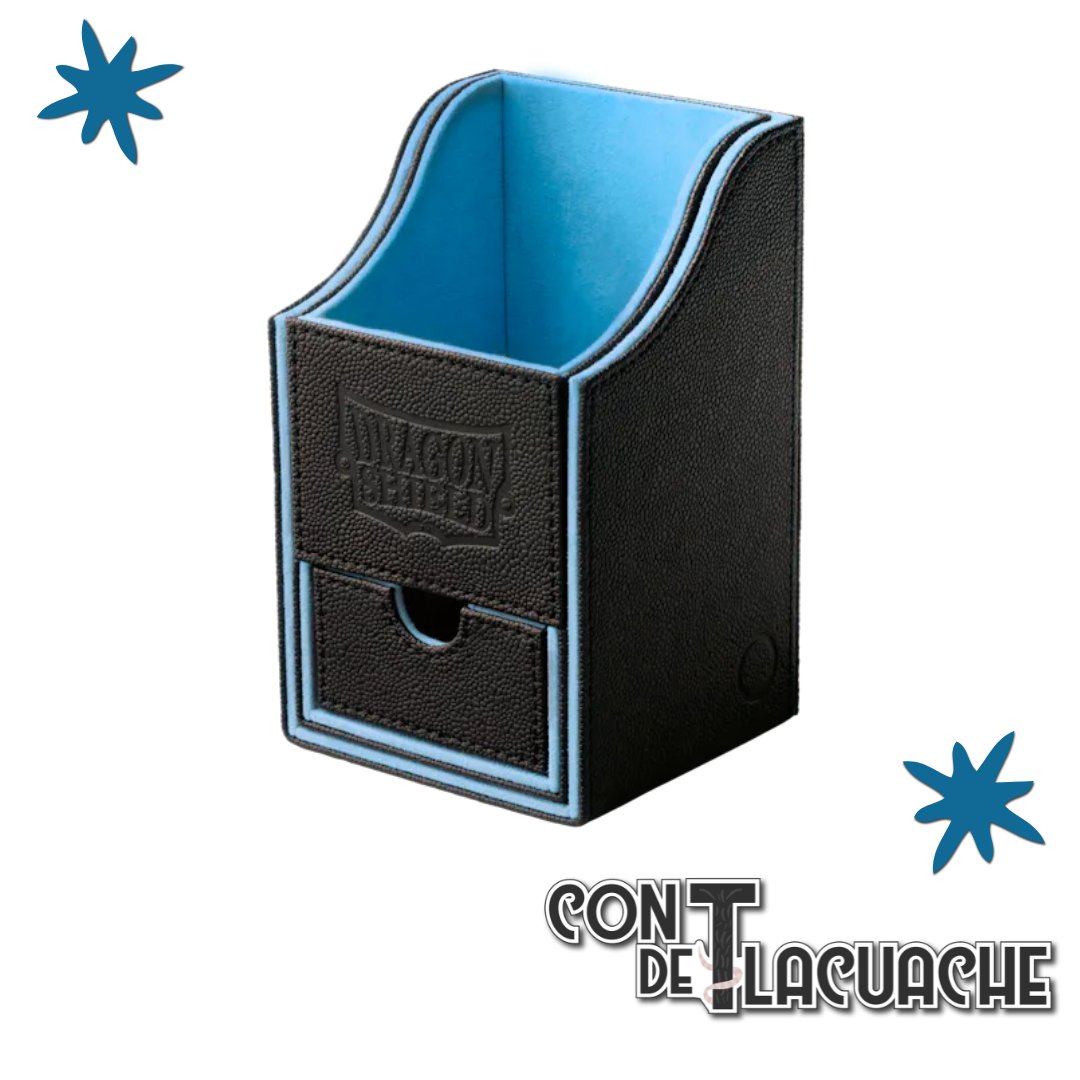 Deck Box - Nest+ 100 "Black/ Blue" | Dragonshield - Con T de Tlacuache - Dragonshield