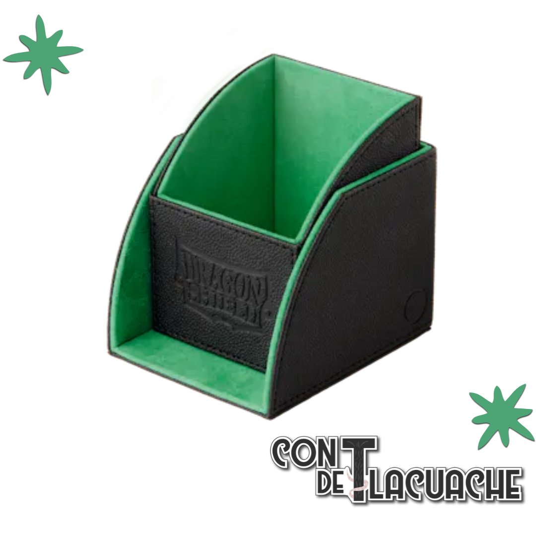 Deck Box - Nest 100 "Black/ Green" | Dragonshield - Con T de Tlacuache - Dragonshield