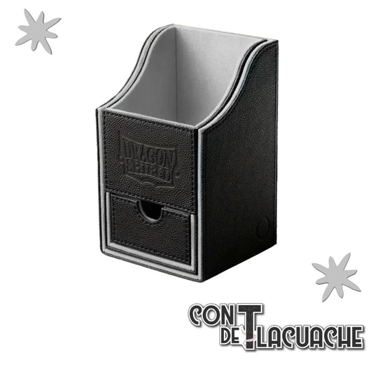Deck Box - Nest+ 100 "Black/ Light Grey" | Dragonshield - Con T de Tlacuache - Dragonshield