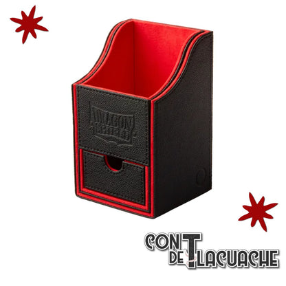 Deck Box - Nest+ 100 "Black/ Red" | Dragonshield - Con T de Tlacuache - Dragonshield