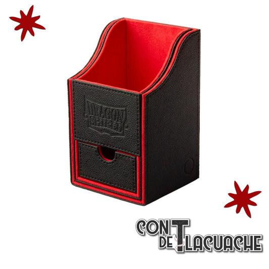 Deck Box - Nest+ 100 "Black/ Red" | Dragonshield - Con T de Tlacuache - Dragonshield