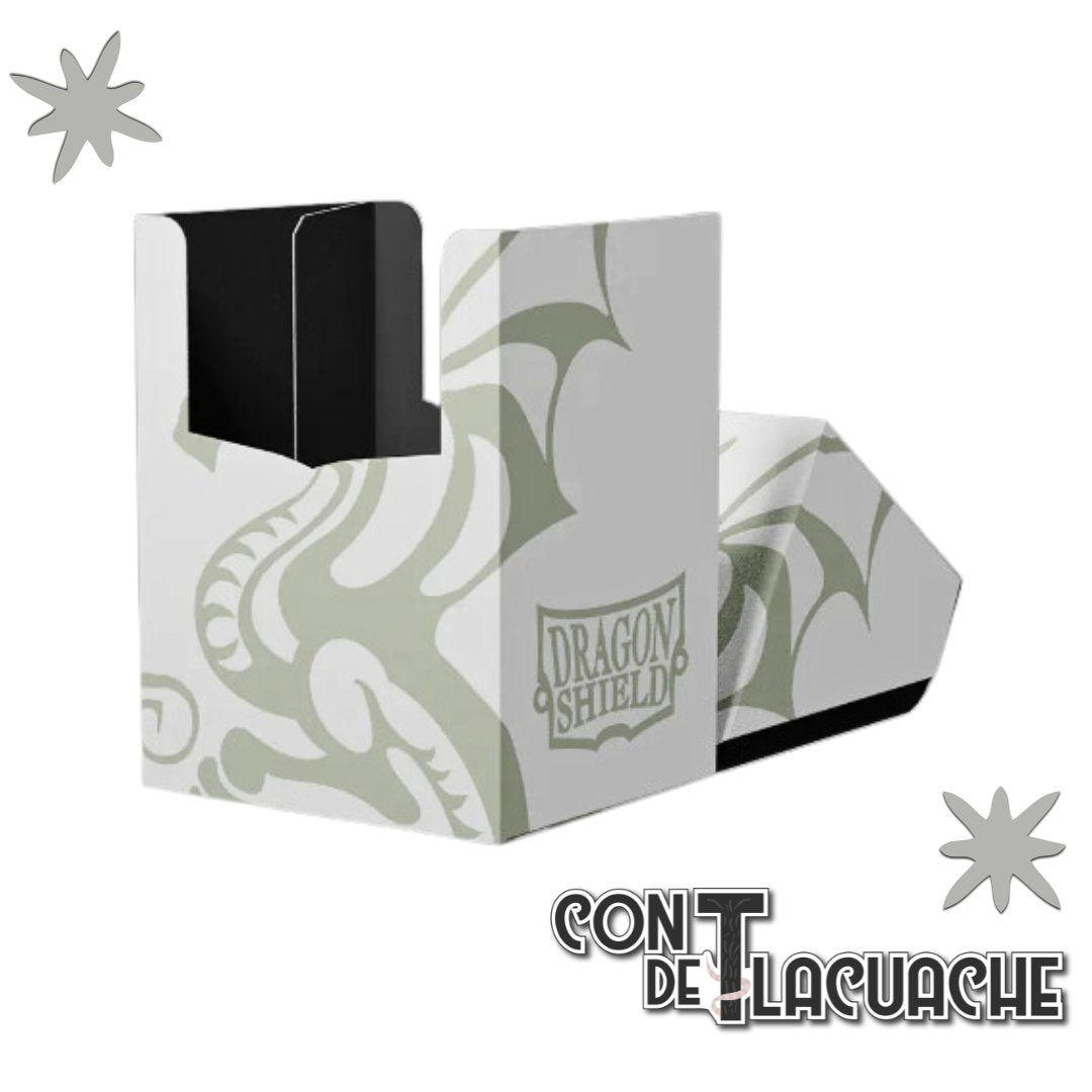 Deck Box - Shell "White/ Black" | Dragonshield - Con T de Tlacuache - Dragonshield