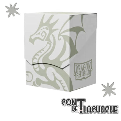Deck Box - Shell "White/ Black" | Dragonshield - Con T de Tlacuache - Dragonshield