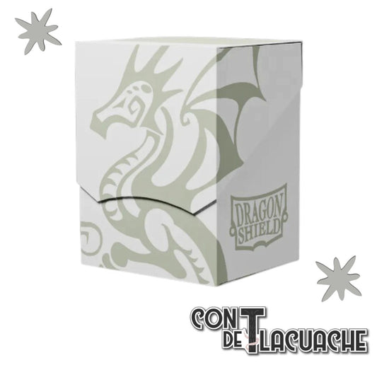 Deck Box - Shell "White/ Black" | Dragonshield - Con T de Tlacuache - Dragonshield