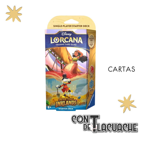 Deck Disney Into The Inklands (Ruby & Sapphire) | Lorcana - Con T de Tlacuache - Lorcana