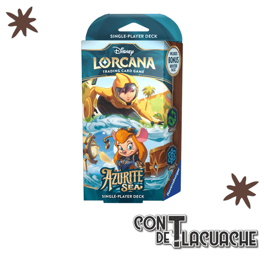 Deck Disney Lorcana Azurite Sea (Emerald & Sapphire) | Ravensburger - Con T de Tlacuache - Lorcana