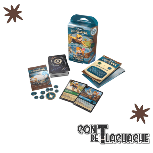 Deck Disney Lorcana Azurite Sea (Emerald & Sapphire) | Ravensburger - Con T de Tlacuache - Lorcana