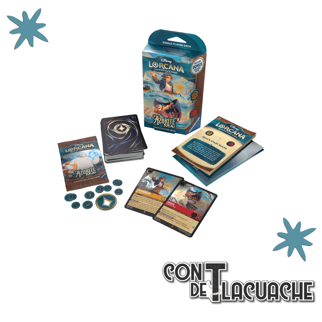 Deck Disney Lorcana Azurite Sea (Ruby & Amber) | Ravensburger - Con T de Tlacuache - Lorcana