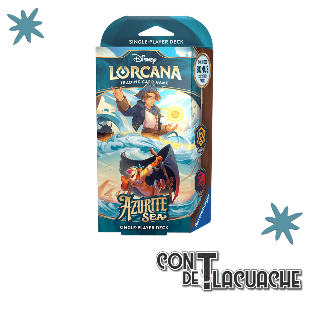Deck Disney Lorcana Azurite Sea (Ruby & Amber) | Ravensburger - Con T de Tlacuache - Lorcana