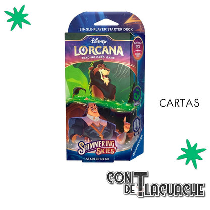 Deck Disney Lorcana Shimmering Skies (Emerald & Steel) | Ravensburger - Con T de Tlacuache - Lorcana