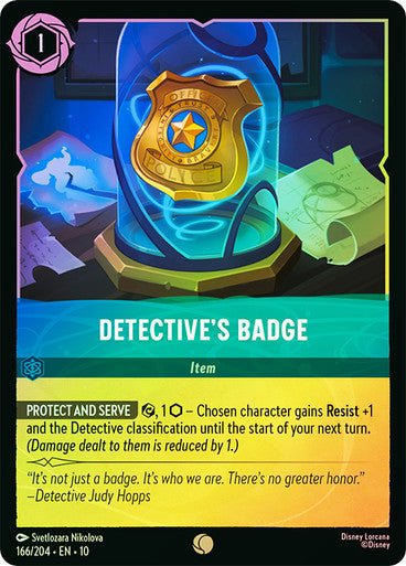 Detective's Badge (Cold Foil) - Con T de Tlacuache - Ravensburger
