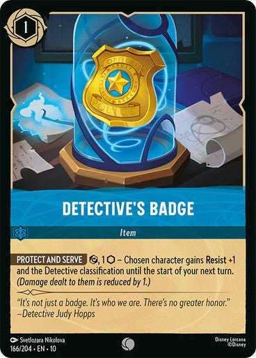 Detective's Badge (Non - foil) - Con T de Tlacuache - Ravensburger