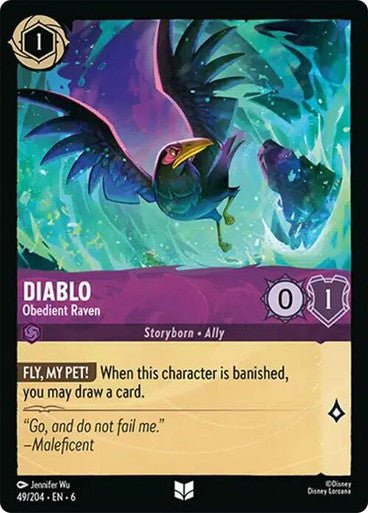 Diablo - Obedient Raven ( Non - foil ) - Con T de Tlacuache - Ravensburger