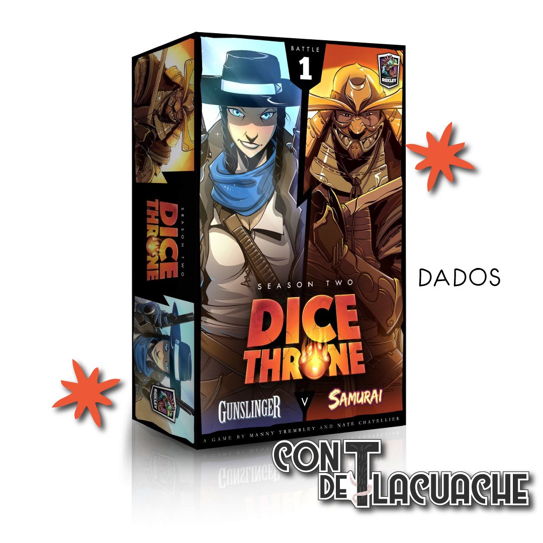 Dice Throne Season 2 - Gunslinger VS Samurai | Roxley - Con T de Tlacuache - Roxley