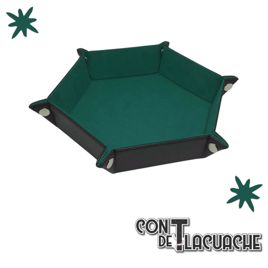 Dice Tray XL Hex Turquesa | BCW - Con T de Tlacuache - Con T de Tlacuache