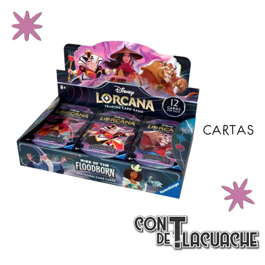 Disney LORCANA Booster BOX SET 2 Rise of the Floodborn (24 pz) | Ravensburger - Con T de Tlacuache - Ravensburger