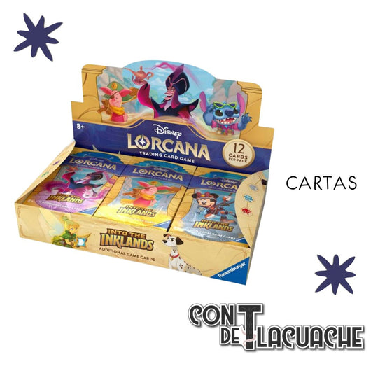 Disney LORCANA Booster BOX SET 3 "INTO THE INKLANDS (24 pz) | Ravensburger - Con T de Tlacuache - Ravensburger