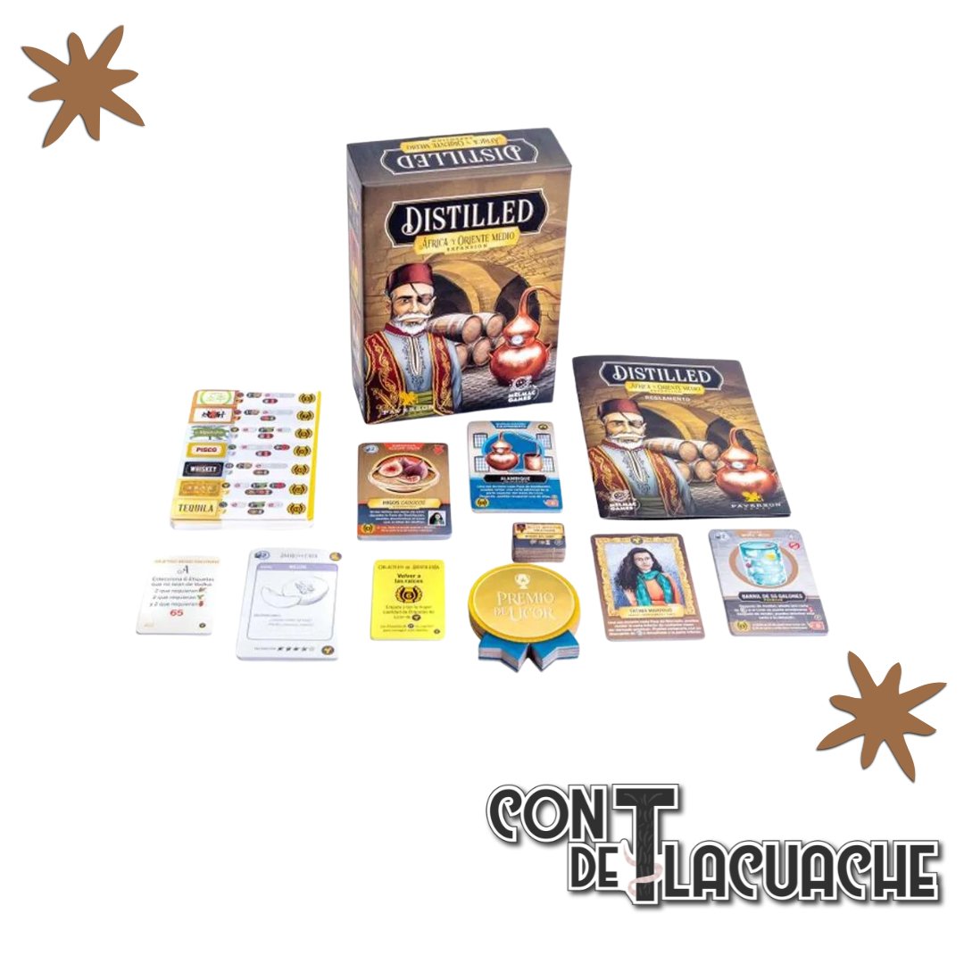 Distilled Africa & Middle East Expansion | Paverson Games - Con T de Tlacuache - Con T de Tlacuache