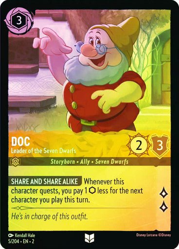 Doc - Leader of the Seven Dwarfs (Cold Foil) - Con T de Tlacuache - Ravensburger