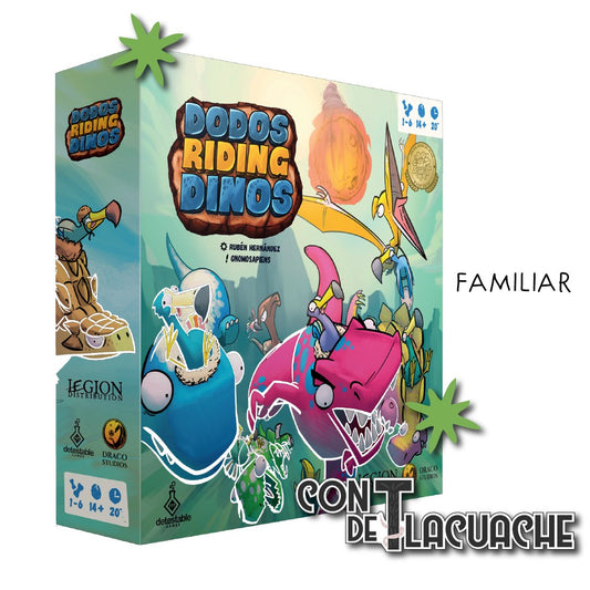 Dodos Riding Dinos | Detestable Games - Con T de Tlacuache - Detestable Games