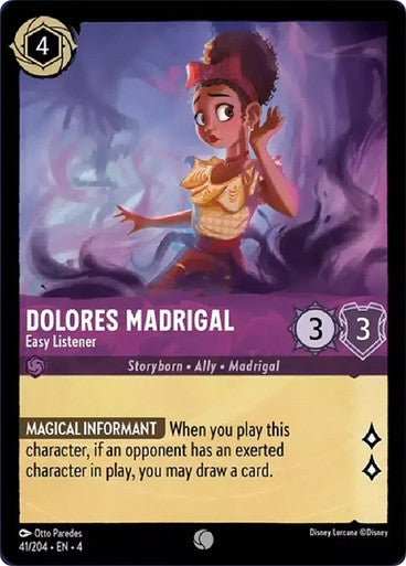 Dolores Madrigal - Easy Listener ( Non - foil ) | Ravesburger - Con T de Tlacuache - Ravensburger