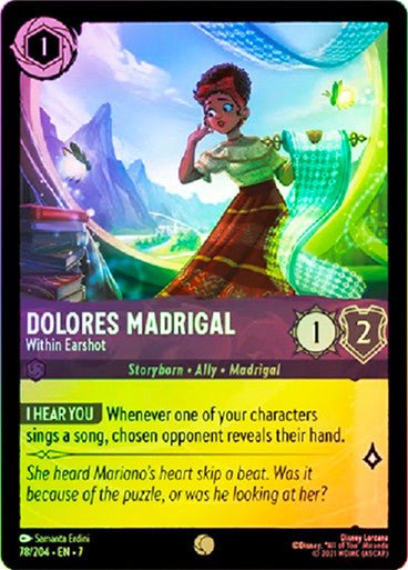 Dolores Madrigal - Within Earshot (Cold Foil) - Con T de Tlacuache - Ravensburger