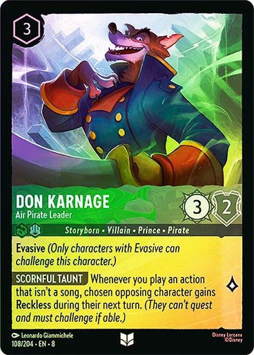 Don Karnage - Air Pirate Leader (Cold Foil) - Con T de Tlacuache - Ravensburger