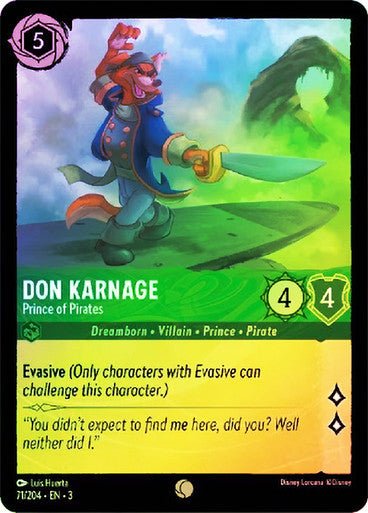 Don Karnage - Prince of Pirates (Cold Foil) - Con T de Tlacuache - Ravensburger