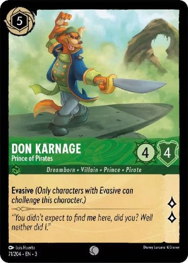 Don Karnage - Prince of Pirates (Non - foil) - Con T de Tlacuache - Ravensburger