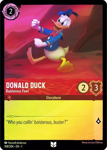 Donald Duck - Boisterous Fowl ( Cold Foil ) - Con T de Tlacuache - Ravensburger