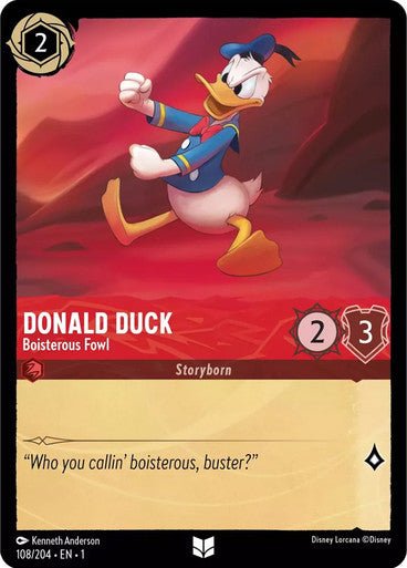 Donald Duck - Boisterous Fowl ( Non - foil ) - Con T de Tlacuache - Ravensburger