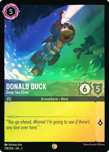 Donald Duck - Deep-Sea Diver (Cold Foil)