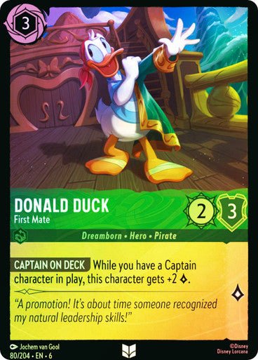Donald Duck - First Mate ( Cold Foil ) - Con T de Tlacuache - Ravensburger