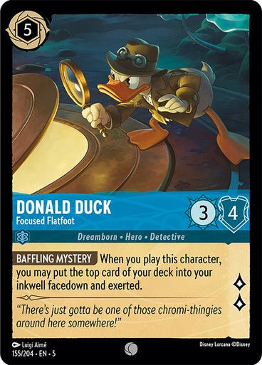 Donald Duck - Focused Flatfoot (Non - foil ) - Con T de Tlacuache - Ravensburger