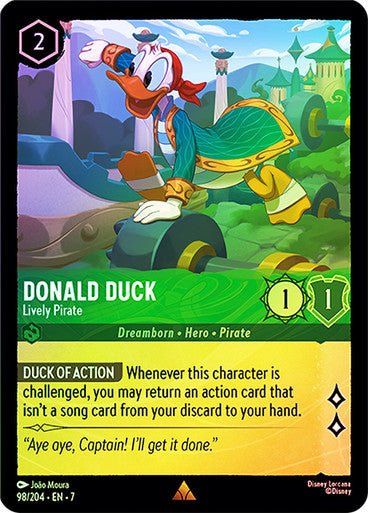 Donald Duck - Lively Pirate (Cold Foil) - Con T de Tlacuache - Ravensburger