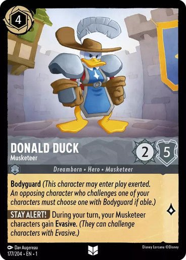 Donald Duck - Musketeer ( Non - foil ) - Con T de Tlacuache - Ravensburger