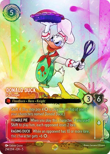 Donald Duck - Pie Slinger (Inkwash Foil ) - Con T de Tlacuache - Ravensburger