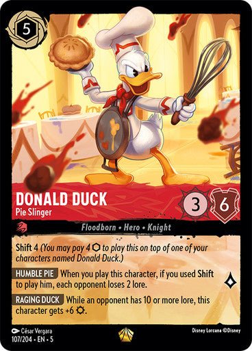 Donald Duck - Pie Slinger (Non - foil ) - Con T de Tlacuache - Ravensburger