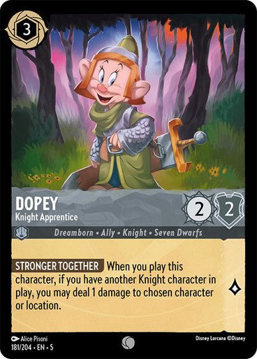 Dopey - Knight Apprentice (Non - foil ) - Con T de Tlacuache - Ravensburger