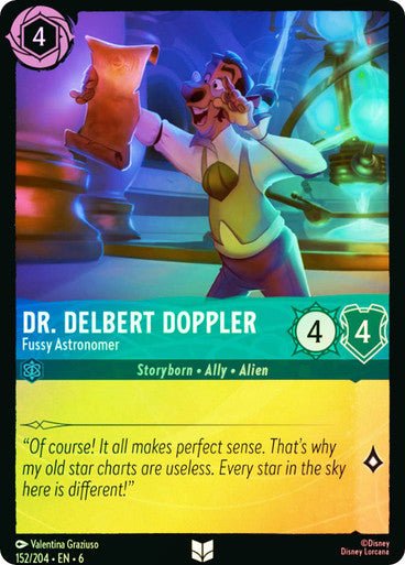 Dr. Delbert Doppler - Fussy Astronomer ( Cold Foil ) - Con T de Tlacuache - Ravensburger