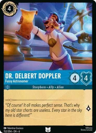 Dr. Delbert Doppler - Fussy Astronomer ( Non - foil ) - Con T de Tlacuache - Ravensburger
