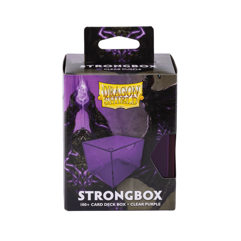 Dragon Shield Strongbox 100+ Clear Purple - Con T de Tlacuache - Dragon Shield