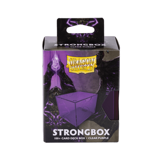 Dragon Shield Strongbox 100+ Clear Purple - Con T de Tlacuache - Dragon Shield